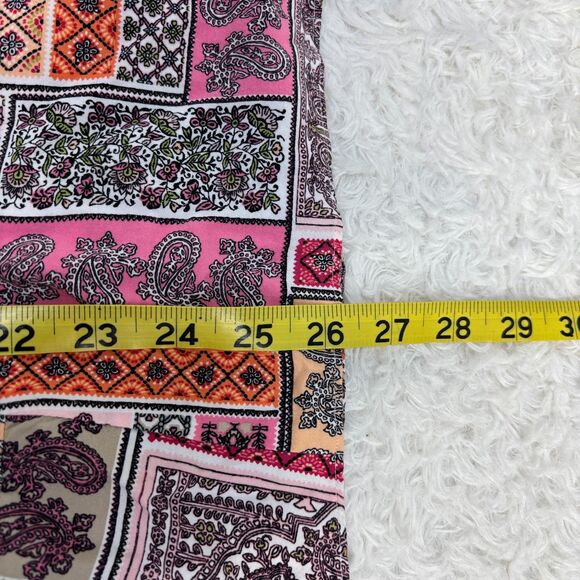 J. Jill Multicolored Paisley Patchwork Sleeveless Tank Blouse Size Large - Picture 5 of 6